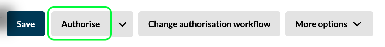 Authorise (skärmbild 1 av 4)