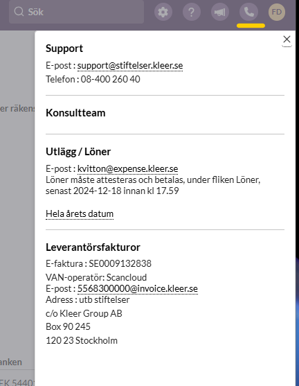 Utlägg (skärmbild 1 av 4)